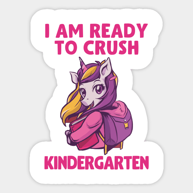 I Am Ready To Crush Kindergarten Sticker by Aratack Kinder